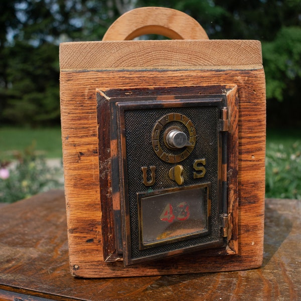 Vintage Post Office Door Bank