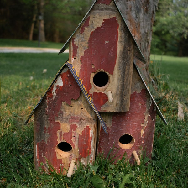 Reclaimed Wood Birdhouse Condo