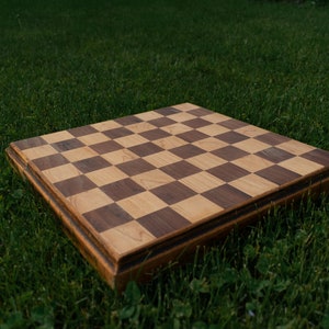 Homemade Reclaimed Wood Checkerboard