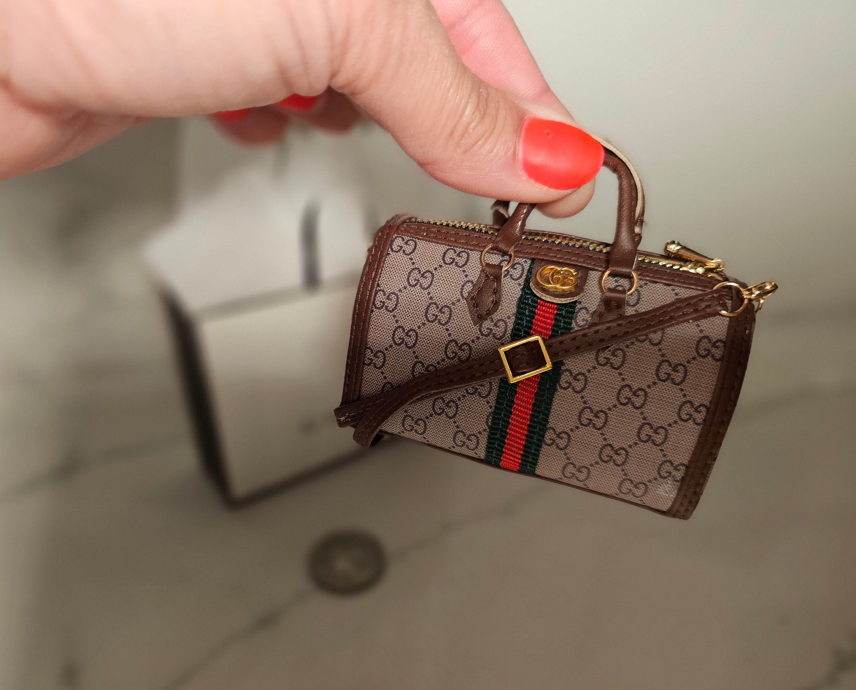 1:6 Miniature Doll Handbag/ Doll Purse Miniature luxury Bag MJC66