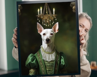 Custom Royal Pet Portrait, Renaissance Dog Painting, Pet Lovers Gift, Royal Portrait, Pet Portrait gift, Gift for Cat, Gift for Dog