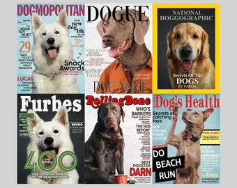 Personalized Dog Prints | Magazine Covers | Pet Portraits | Custom Pet Art
