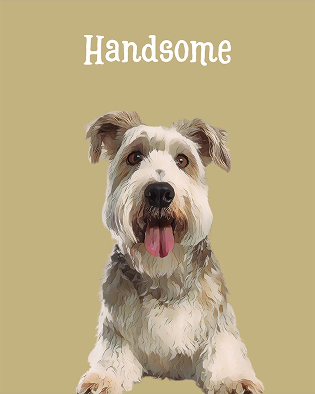 Custom Watercolor Portraits Using Pet Photo Personalized Digital Dog ...