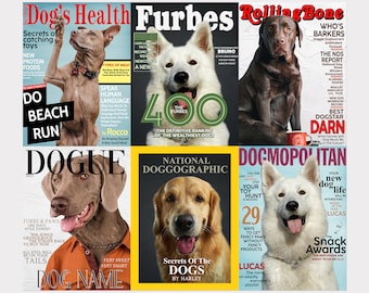 Personalized Dog Prints | Magazine Covers | Pet Portraits | Custom Pet Art