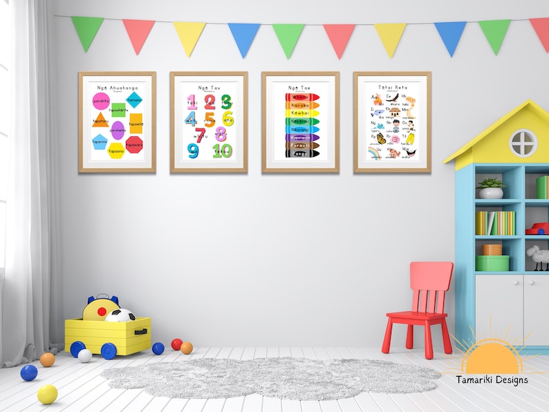 Te Reo Maori Educational Posters: Classroom & Homeschool Wall Art (set ...
