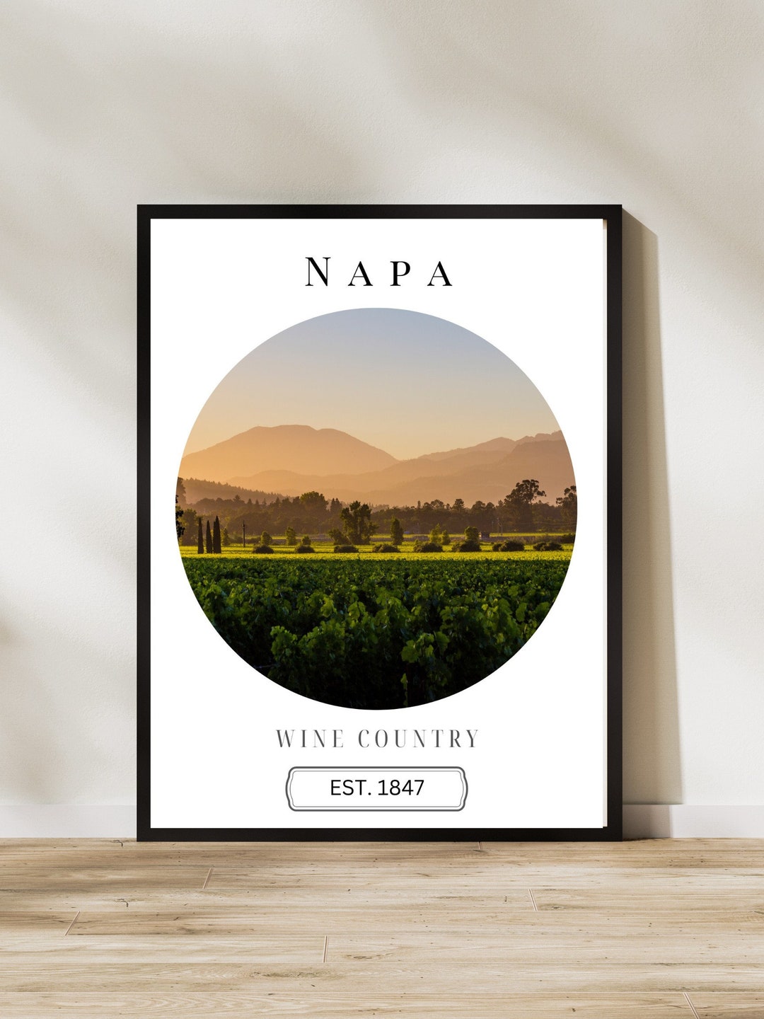 Napa Digital Print, Napa Poster, Napa Wall Art, Napa Art, Napa Travel