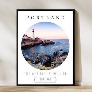 Portland Digital Print, Portland Poster, Portland Wall Art, Portland Art, Portland Travel, Portland Photo, Portland Photography