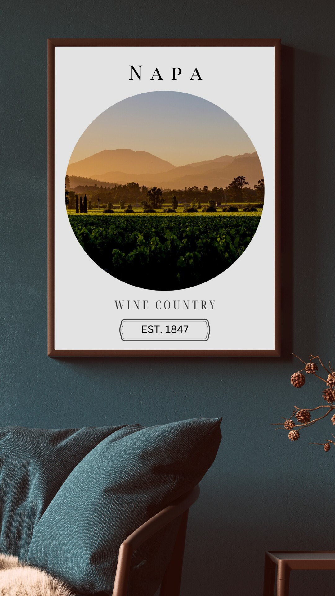 Napa Digital Print, Napa Poster, Napa Wall Art, Napa Art, Napa Travel