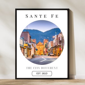 Santa Fe Digital Print, Santa Fe Poster, Santa Fe Wall Art, Santa Fe Art, Santa Fe Travel, Santa Fe Photo, Santa Fe Photography