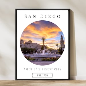 San Diego Digital Print, San Diego Poster, San Diego Wall Art, San Diego Art, San Diego Travel, San Diego Photo, San Diegon Photography