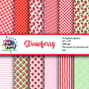 Strawberry Digital Paper