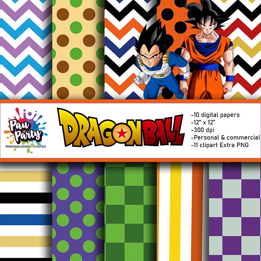 kit Digital Dragon Ball Z PNG - Scrapbook