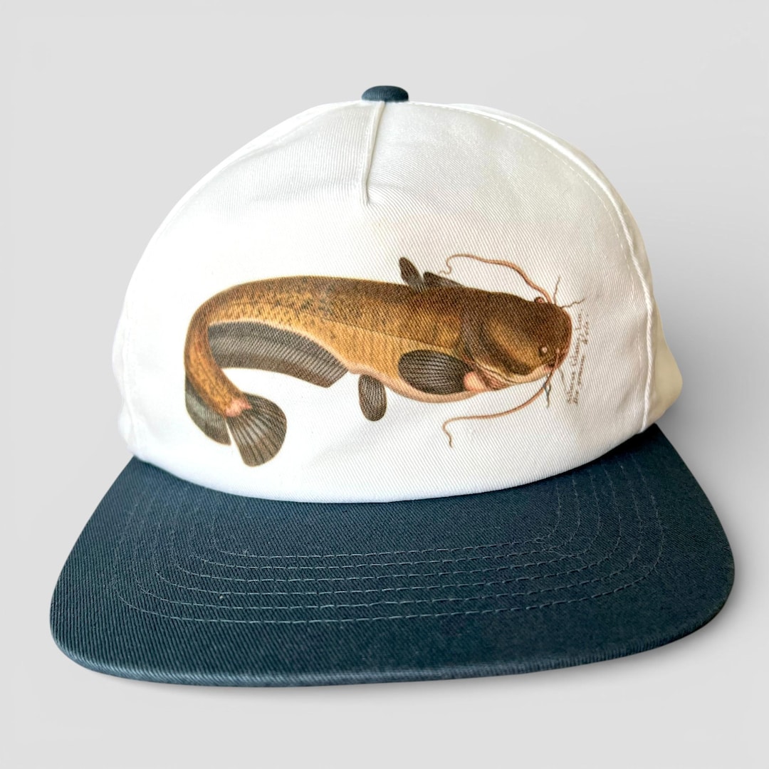 Vintage Catfish Hat – Adjustable Fishing Hat With Antique Scientific ...