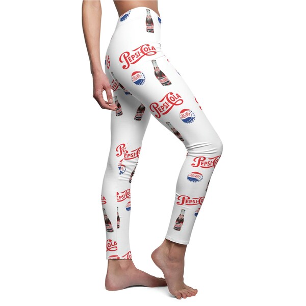 Pepsi Cola Antique Vintage Glass Bottle Womens Casual Leggings