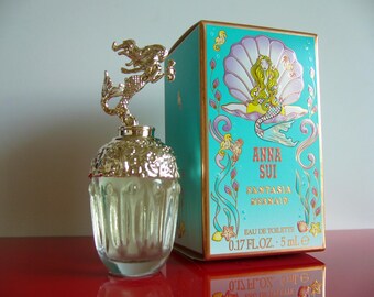 Collector's Perfume Miniature Anna Sui Fantasia Mermaid 5ml eau de toilette Splash Mini Size Bottle