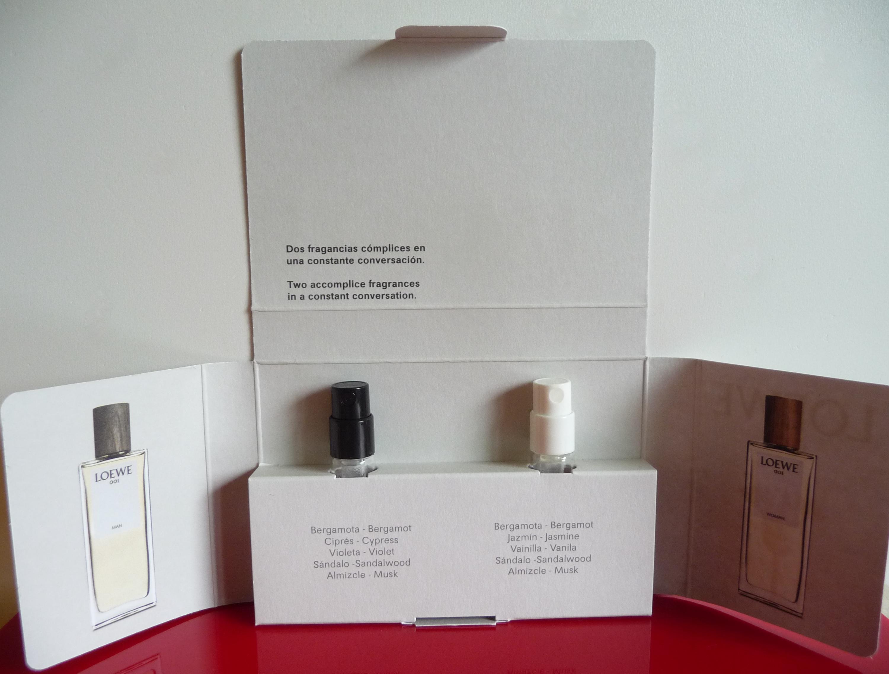 Set Perfume Miniature Loewe 001 Man + Woman 2 X 2ml Eau De Parfum 