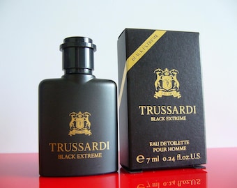 Collection Parfum Miniature Trussardi Black Extreme 7ml Pour Homme Eau De Toilette Splash Mini No Spray