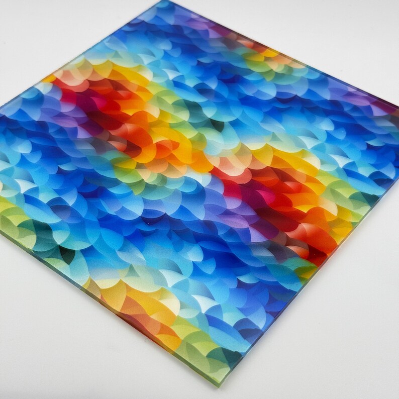 Floral Print Clear Cast Acrylic Sheet for Laser Cutting - Etsy