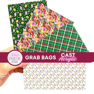 Christmas Acrylic Grab Bag: Jewelry, Acrylic for Lasers, C02 Laser