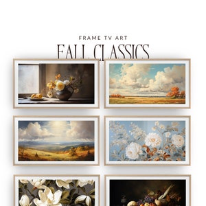 Fall Frame TV Art - Autumn and Fall Landscape Art Set of 8 Bundle