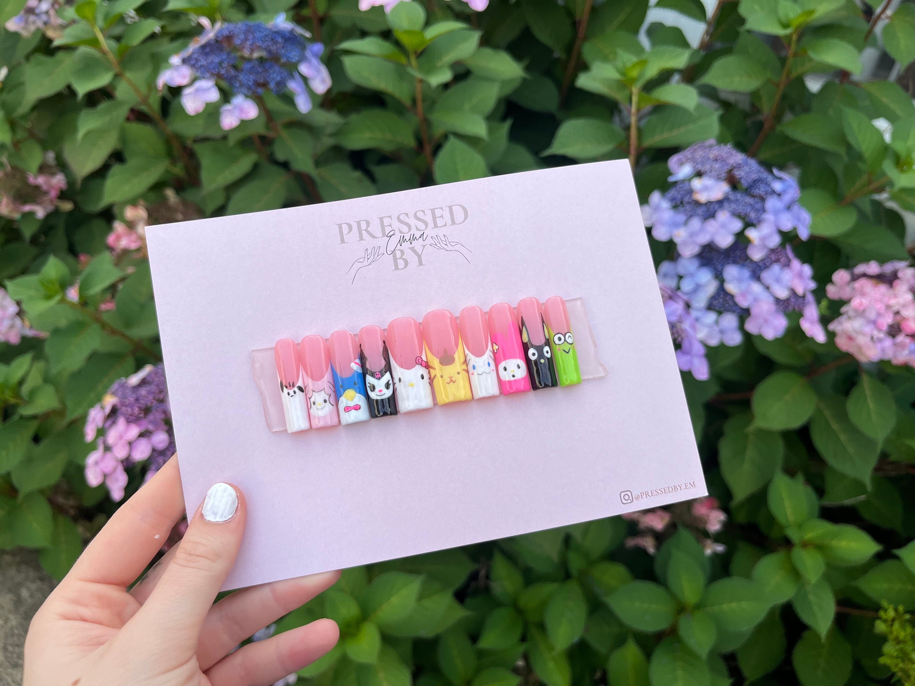 Sanrio Frenchie Press on Nails - Etsy