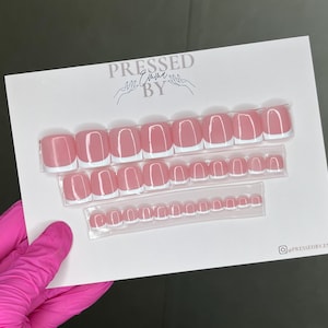 White French tip press on toe nails 30pcs
