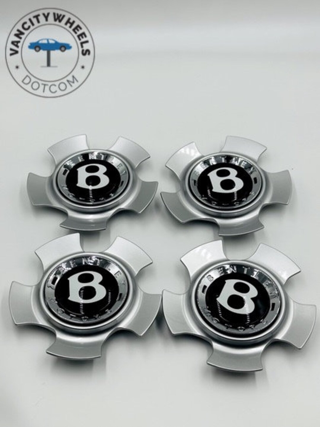 Bentley Wheel Center Caps Luxury Silver/chrome Finish set Etsy