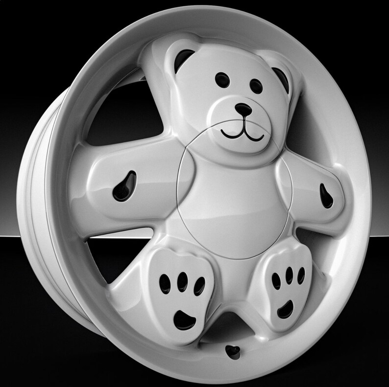 Teddy Bear Hubcaps Set of 4 Adorable Car Wheel Covers Etsy