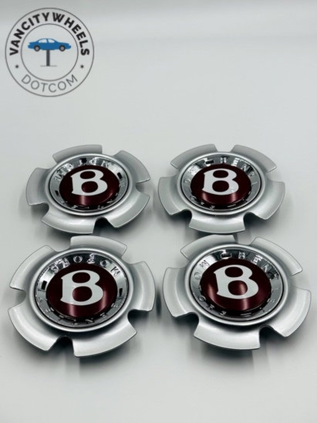 Bentley Wheel Center Caps Luxury Silver and Chrome Finish Etsy