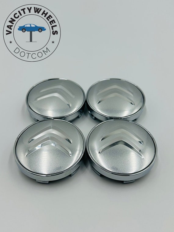 4pcs 60MM Silver Color Citroen Logo Car Wheel Center Cap Cover