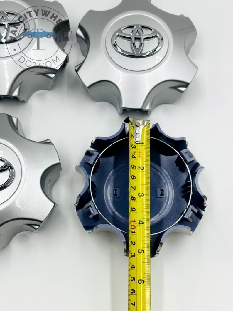 4pcs Toyota Wheel Center Caps in Gloss Silver/chrome Toyota Alloy Wheel