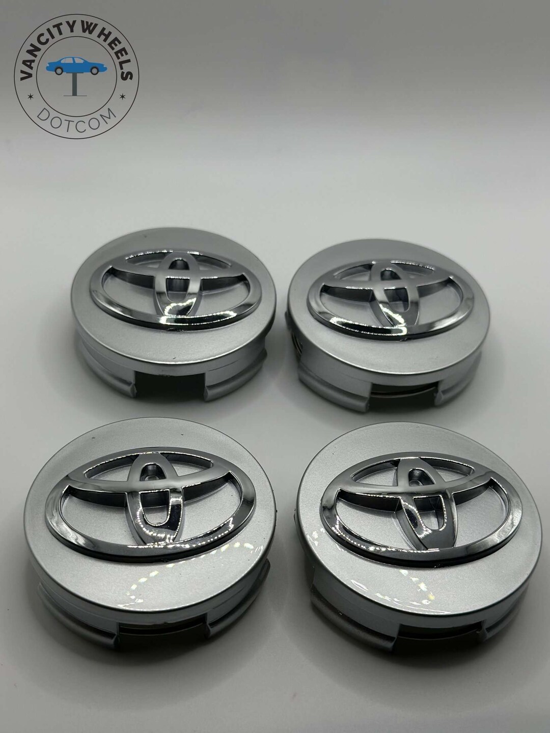 4pcs Toyota 62mm Wheel Hub Caps for 20052016 Silver Toyota Etsy