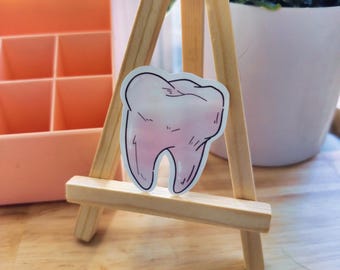 Tooth Sticker - Sacred & Strange | Waterproof Vinyl Sticker | Creepy Cute | Spooky | Halloween | Kawaii Pastel Goth Vibes