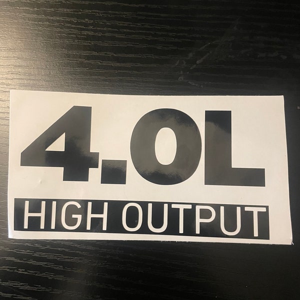 4.0 HIGH OUTPUT