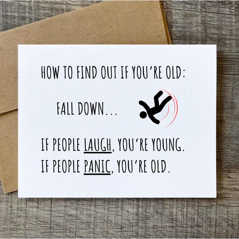 Falling Down Cards - Etsy