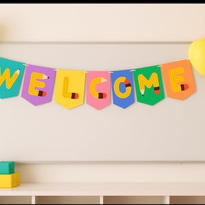 Welcome  Banner – Pencil Theme | Printable Back to School Sign | Classroom Decor | Instant Download