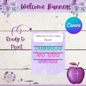 Welcome  Banner – Colorfu| Printable Back to School Sign | Classroom Decor | Instant Download