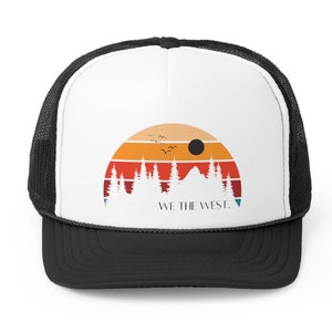 We the West Retro Sunset Trucker Hat, Unisex