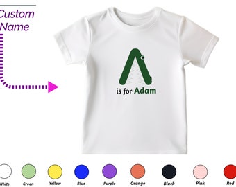 Chemise enfant personnalisée cadeau pour tout-petit garçon - Initiales personnalisées pour tout-petit Un t-shirt pour un cadeau d'anniversaire personnalisé pour tout-petit vêtements de bébé