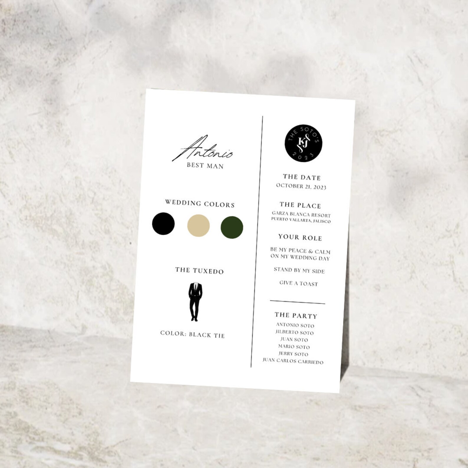 Groomsmen Proposal Card Printable Groomsmen Card Best Man Proposal Card ...