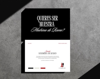 Madrina de Ramo Wedding Proposal Card | Catholic Wedding | Editable Digital Template | Padrinos de Boda | Wedding Godparents
