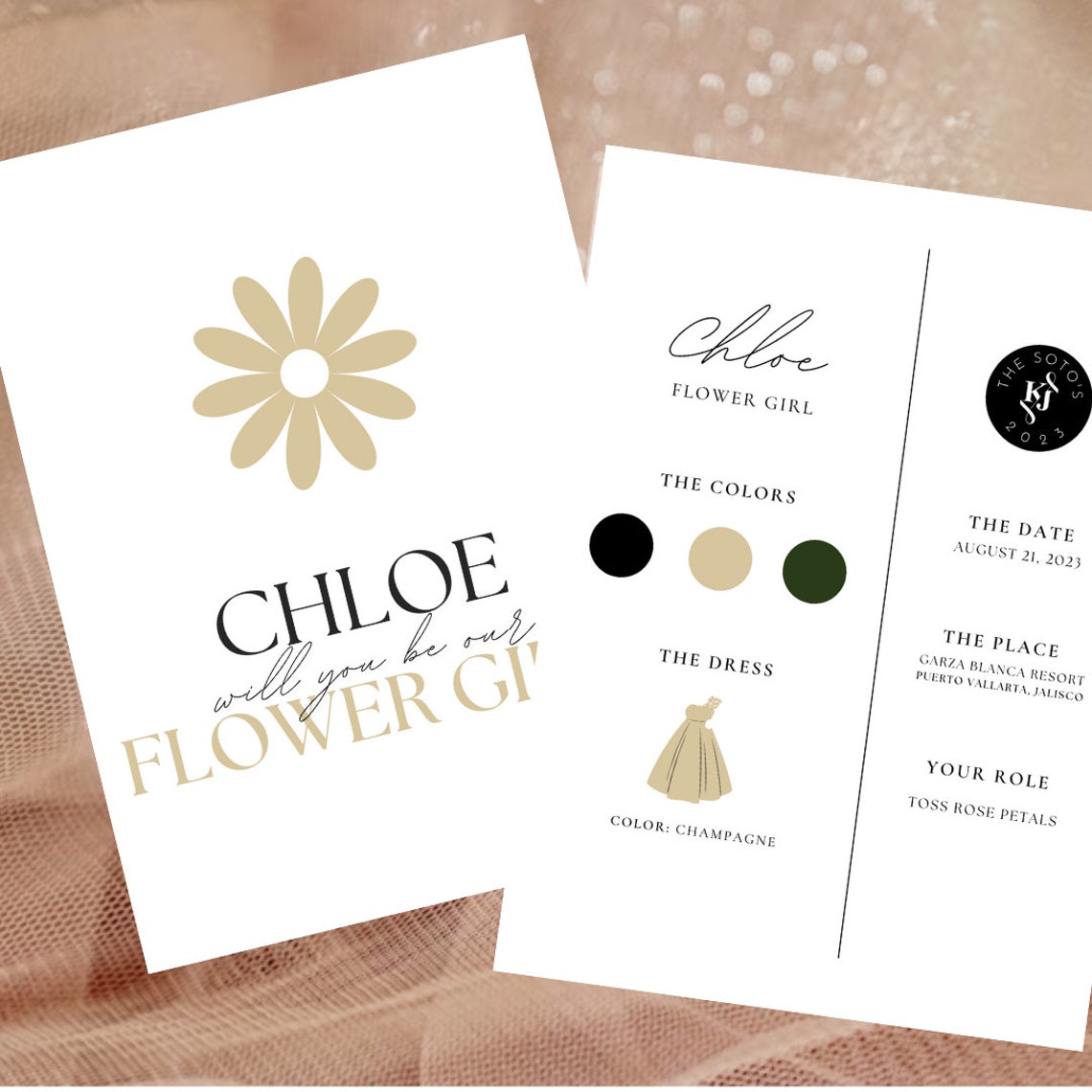 Flower Girl Proposal Card | Printable Flower Girl Card | Flower Girl ...