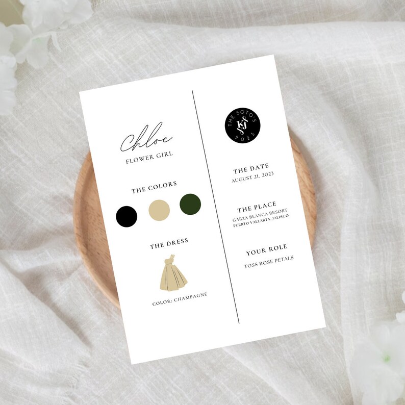 Flower Girl Proposal Card | Printable Flower Girl Card | Flower Girl ...