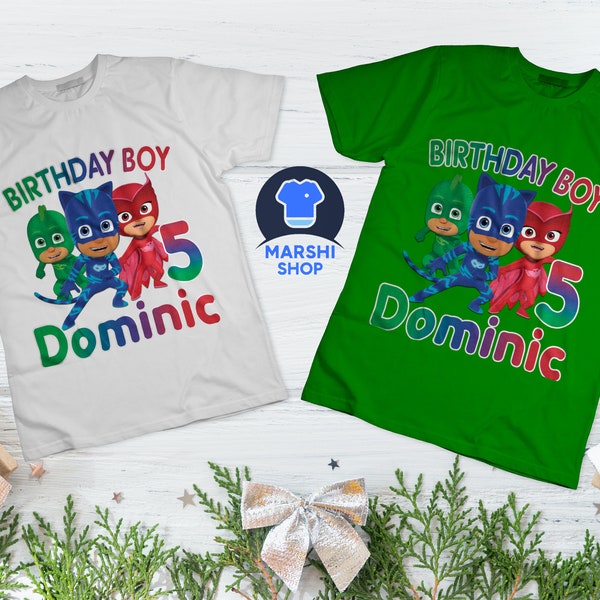 Pj Mask Birthday Shirt Etsy
