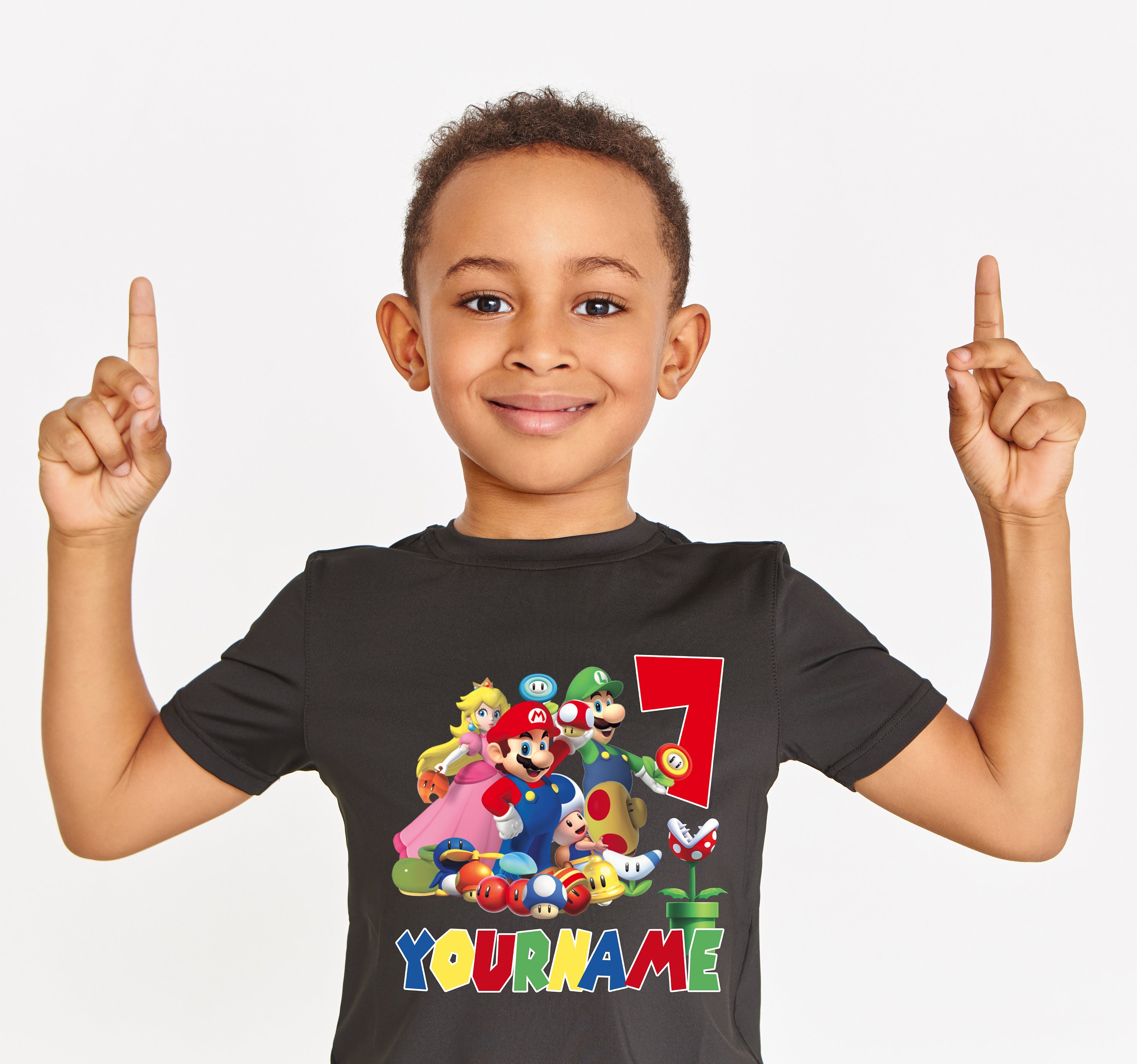 SUPER MARIO Birthday Tshirt Super Mario Super Mario Etsy