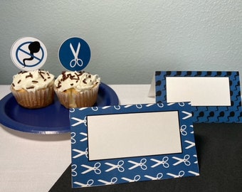 Vasectomy party food tent cards