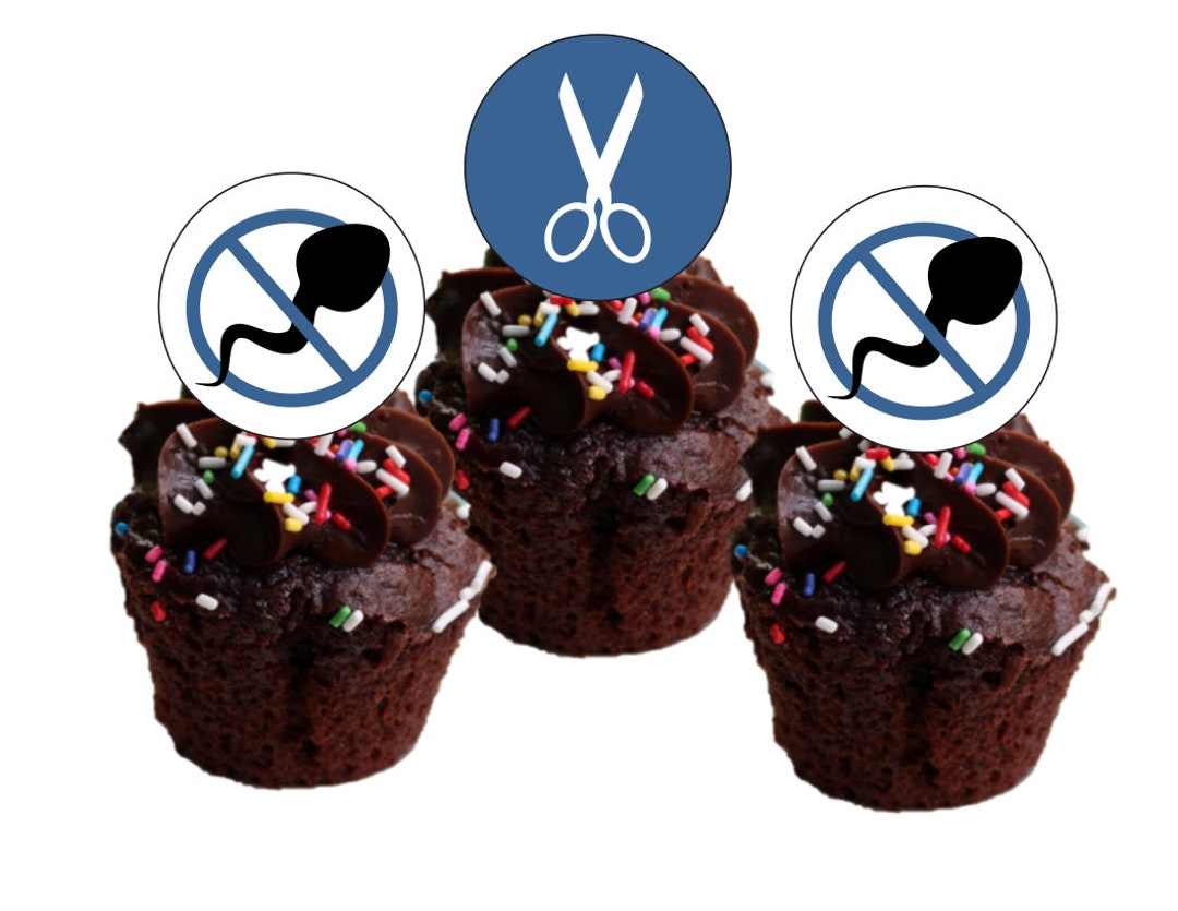 Vasectomy Party Cupcake Toppers Etsy
