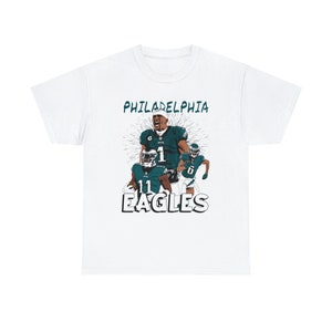 Philadelphia Eagles Comic Style Shirt, NFL, Jalen Hurts, AJ Brown, Devonta Smith, Philly Eagles, Superbowl Football