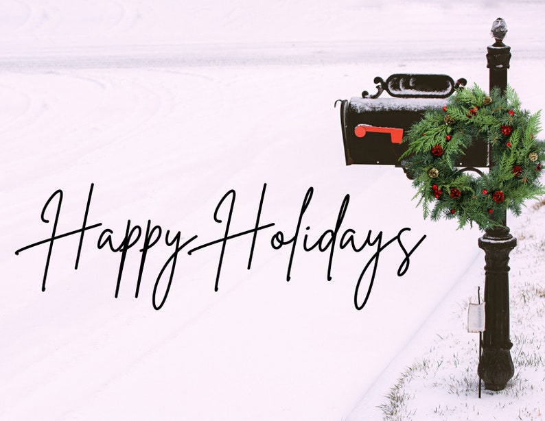 Mail Carrier Thank You Card, Letter Carrier, Happy Holidays, Thank You