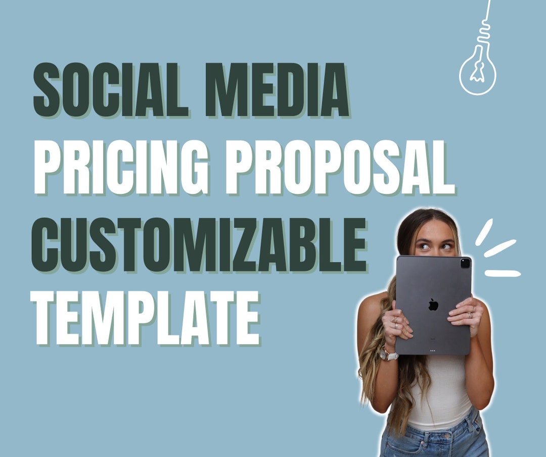 Social Media Pricing Proposal Canva Template for Social Media Managers ...